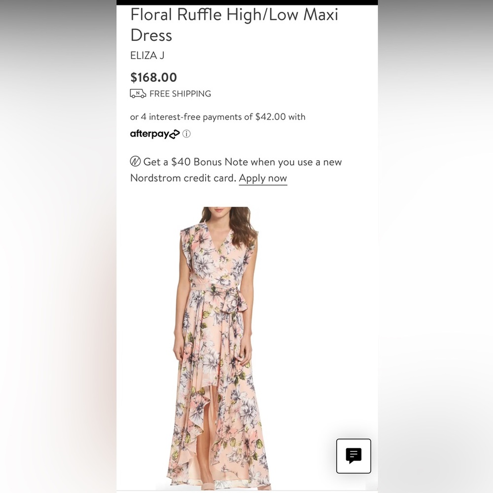 Eliza J Floral Hi Low Maxi Dress